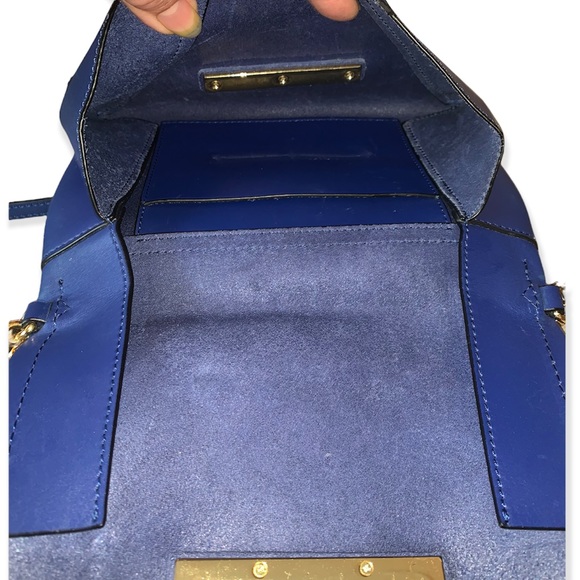 Zac Zac Posen Blue Leather Small Crossbody Bag - Picture 7 of 14